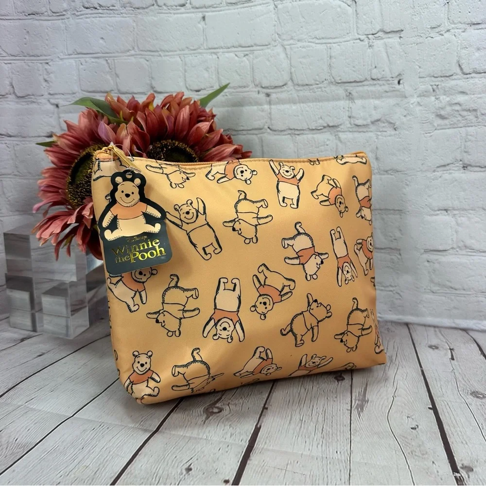 NWT Disney Winnie the Pooh Zipper Cosmetic Pouch bag travel fandom kidcore